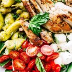 Antipasto Salad with Grilled Hen