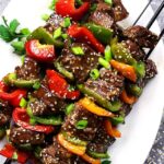 Marinated Asian Beef Skewers | Diethood