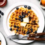 Fluffy Blueberry Waffles | Diethood